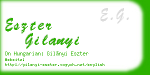 eszter gilanyi business card