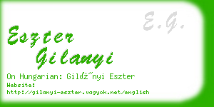 eszter gilanyi business card